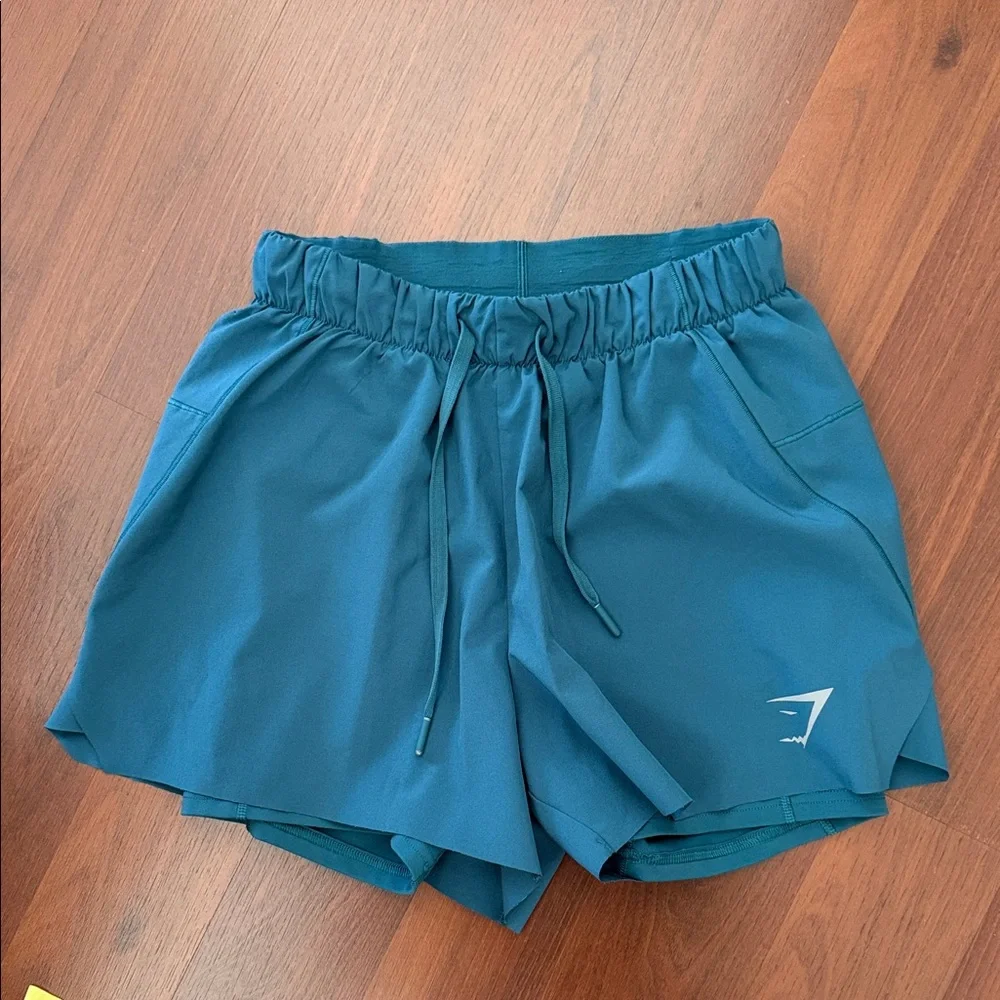 Gymshark Deep Teal Athletic Shorts